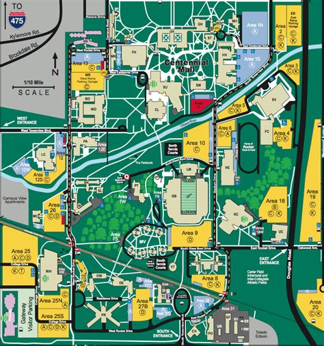 university of toledo map.